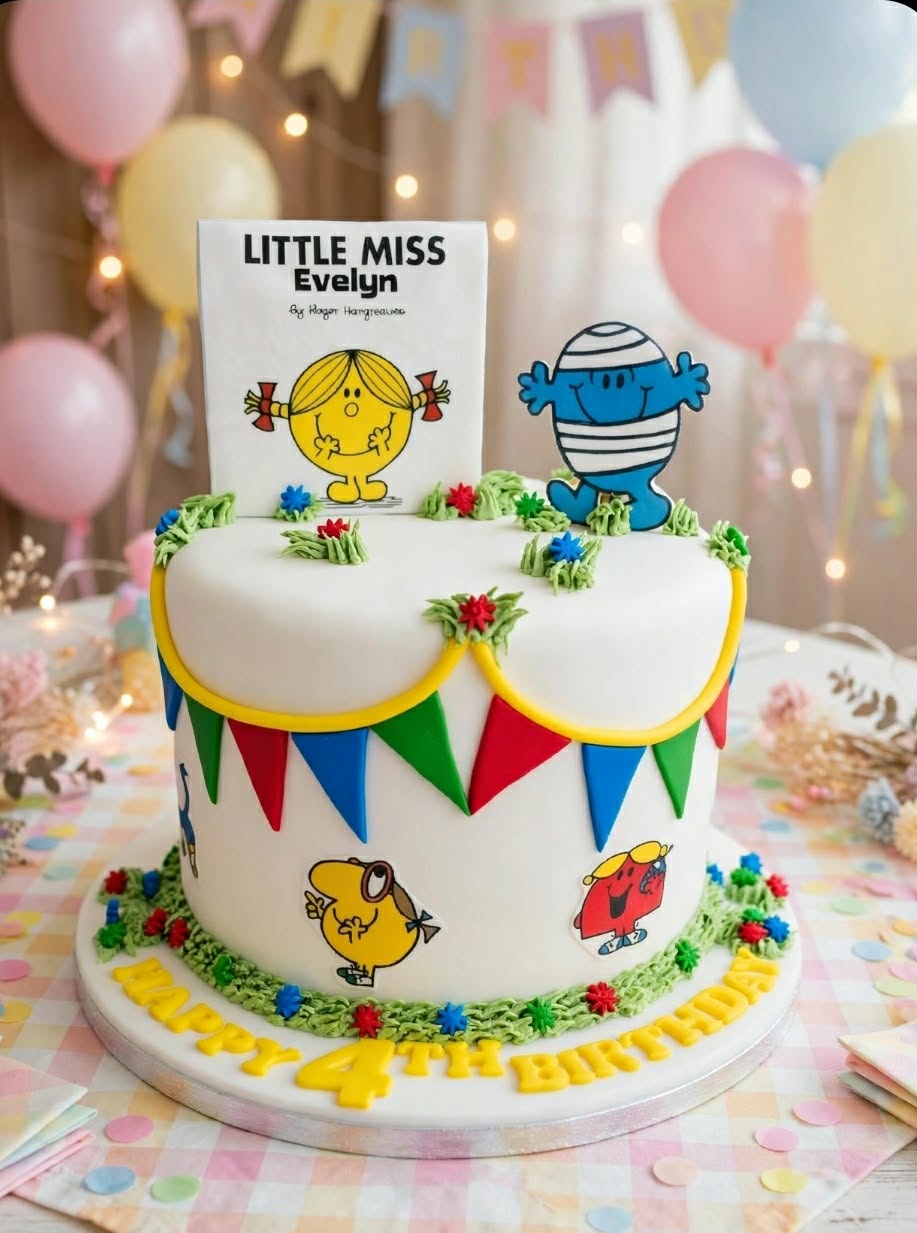 Colourful kids celebration cake by Hayley's Cupcakes in Henley-on-Thames