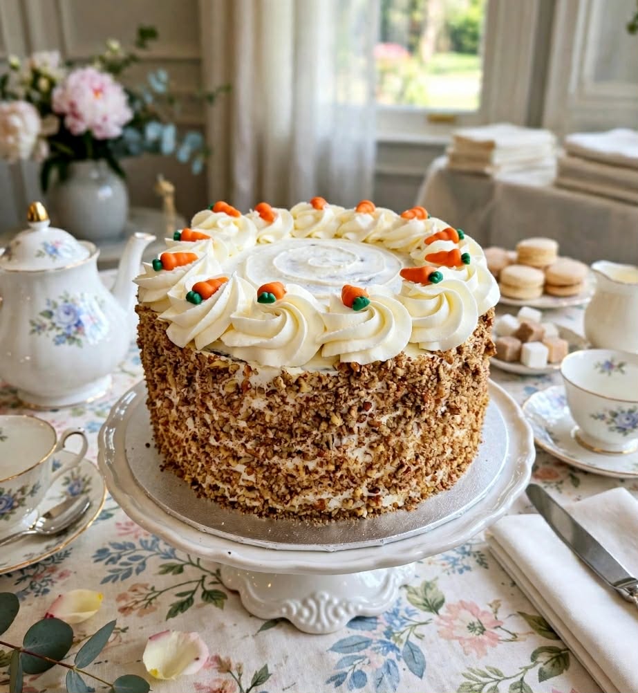 Traditional carrot cake handmade by Hayley's Cupcakes