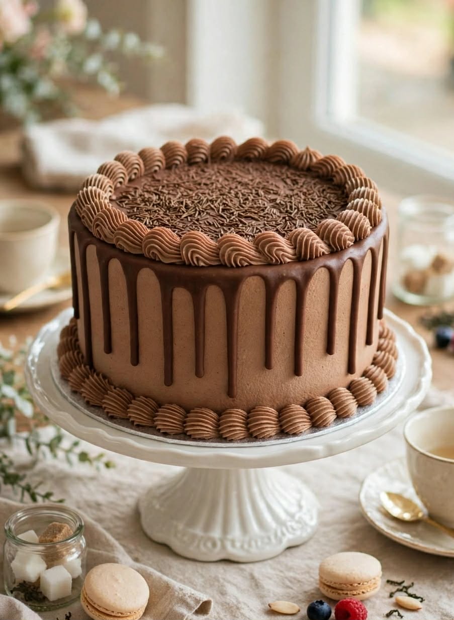 Chocolate cake handmade by Hayley's Cupcakes