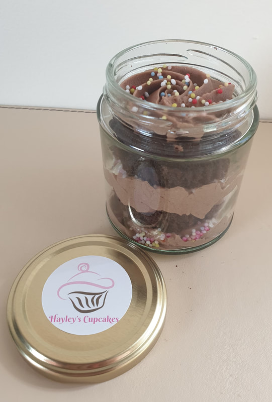 Hayley's Cupcakes Chocolate Sprinkle Jar Cake